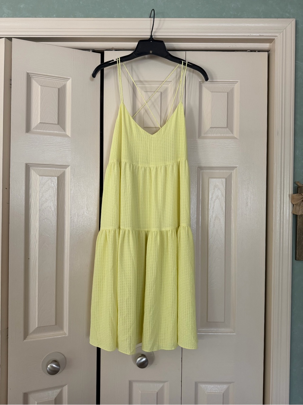 Rebecca Minkoff Pale Yellow Sundress with Strappy Detail